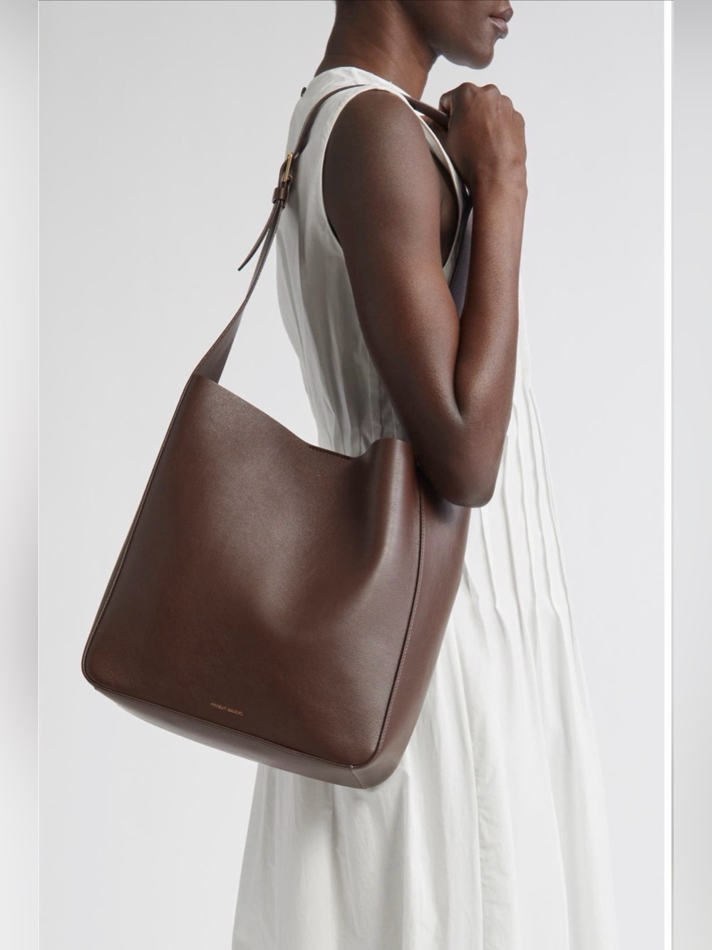 Mansur Gavriel The Box Tote in Chocolate